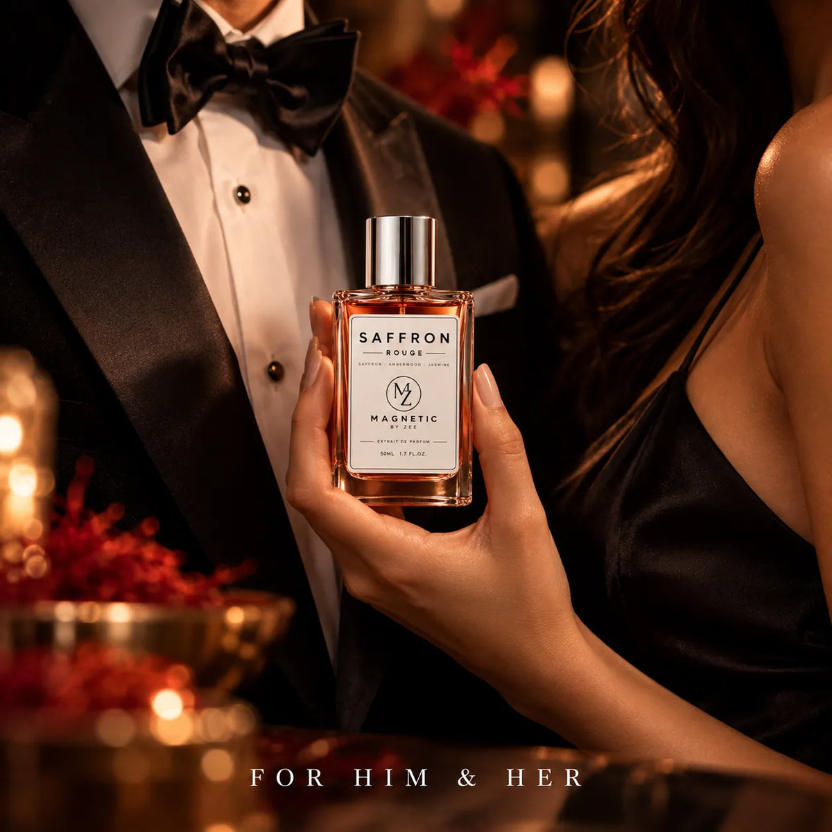 SAFFRON ROUGE Extrait de Parfum for him and her